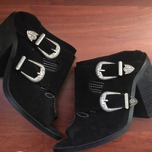 Nightwalker for Free People Concho Block Heel Mule